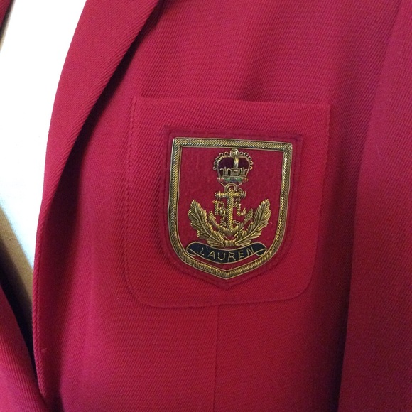 Lauren Ralph Lauren crest school blazer jacket - Picture 2 of 7